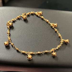 Elegant Gold jingle bell Charm Angklet